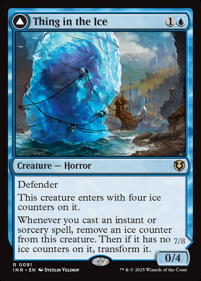 Thing in the Ice // Awoken Horror 91/287 (Innistrad Remastered)  - Foil