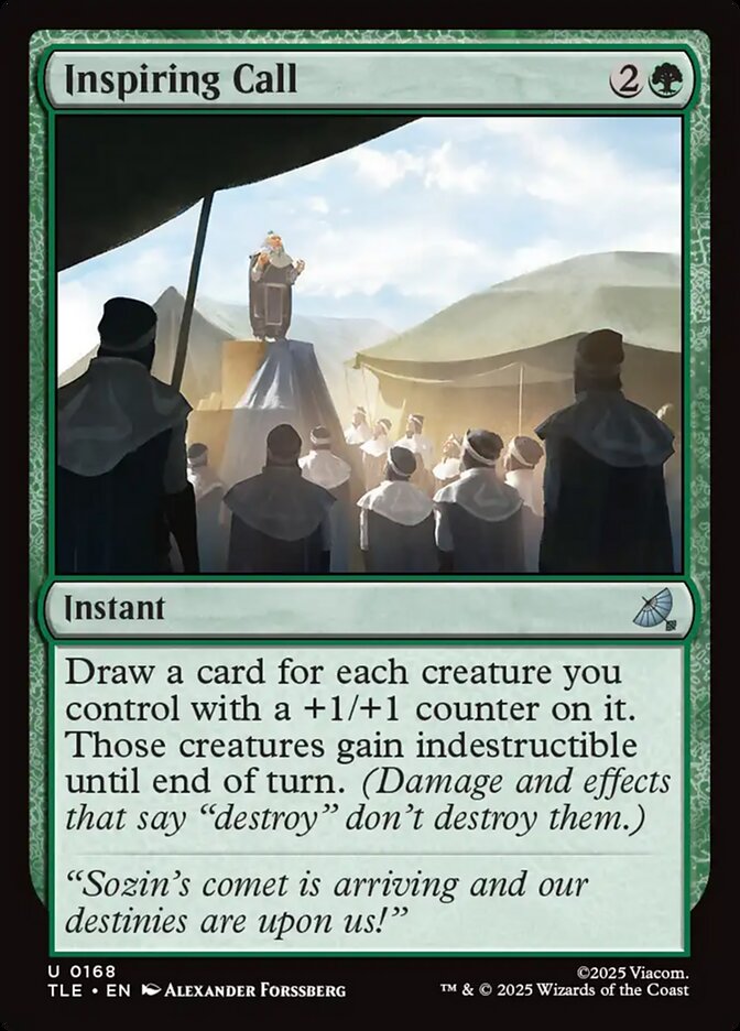 Inspiring Call 168/317 (Avatar: The Last Airbender: Eternal-Legal)  - Foil