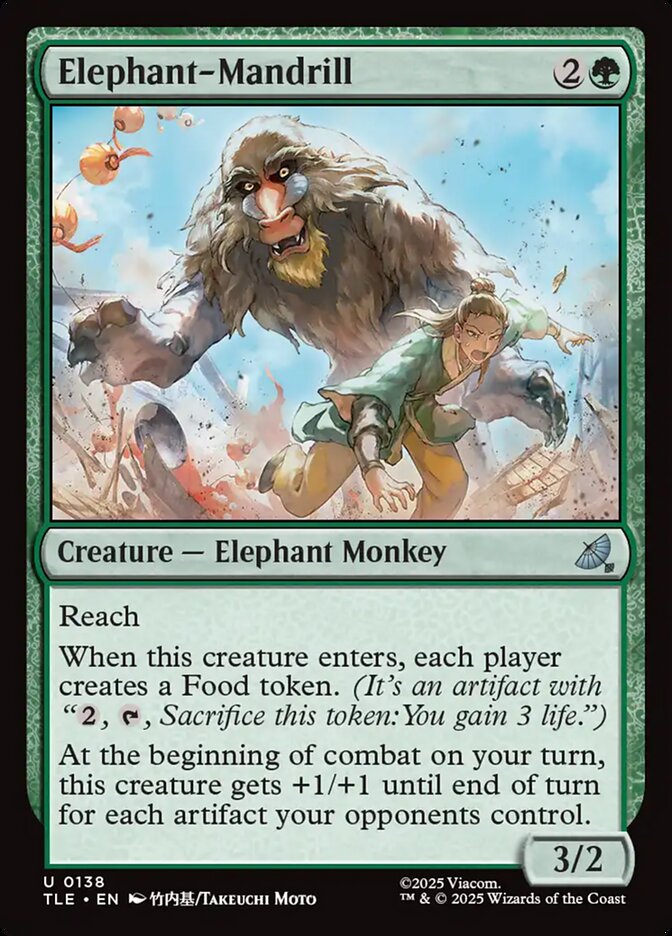 Elephant-Mandrill 138/317 (Avatar: The Last Airbender: Eternal-Legal)  - Foil