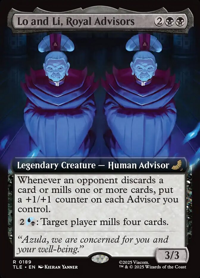 Lo and Li, Royal Advisors 189/317 (Avatar: The Last Airbender: Eternal-Legal)  - Extended Art 