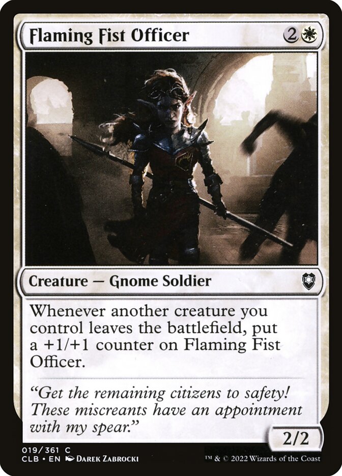 Flaming Fist Officer 19 (Commander Legends: Battle for Baldur's Gate) 