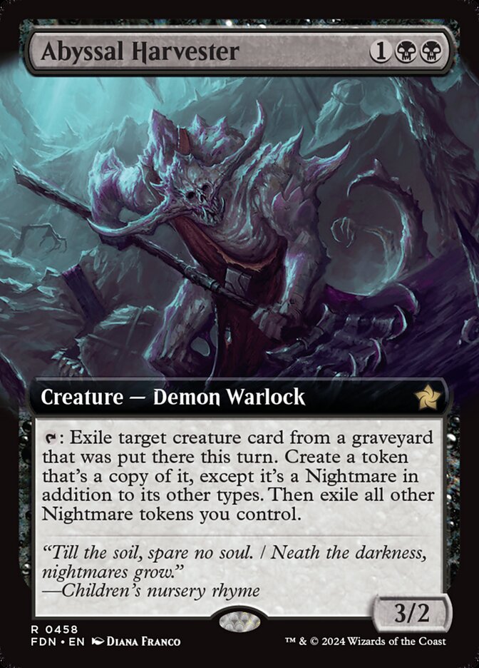 Abyssal Harvester 458/291 (Foundations)  - Extended Art