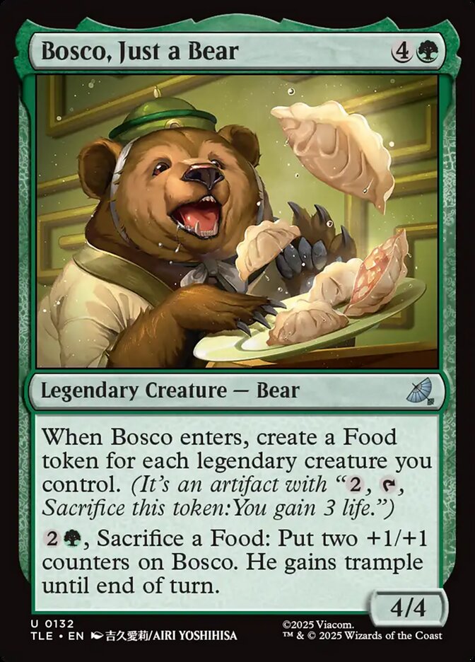 Bosco, Just a Bear 132/317 (Avatar: The Last Airbender: Eternal-Legal)  - Foil