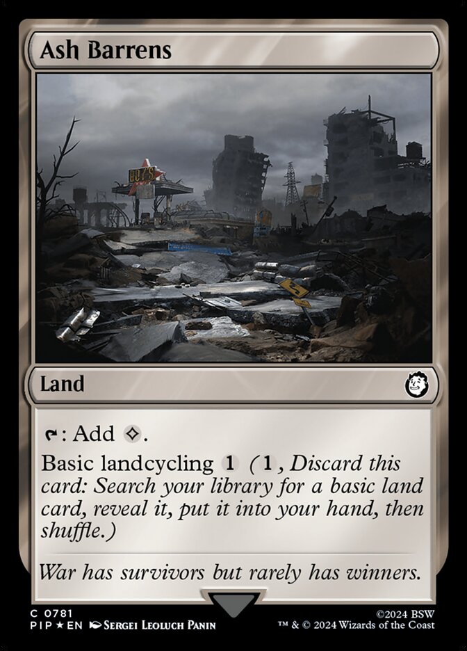 Ash Barrens 781 (Universes Beyond: Fallout)  - Foil