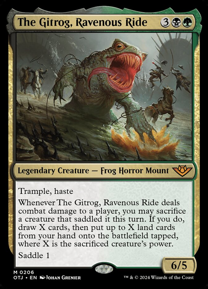 The Gitrog, Ravenous Ride 206 (Outlaws of Thunder Junction)  - Foil