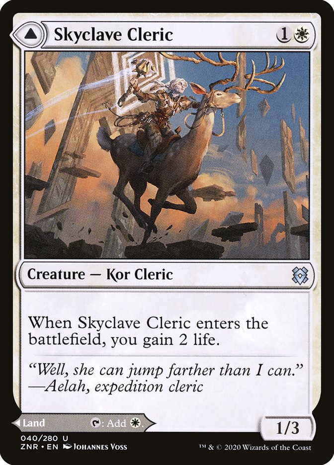 Skyclave Cleric // Skyclave Basilica 40 (Zendikar Rising)  - Foil