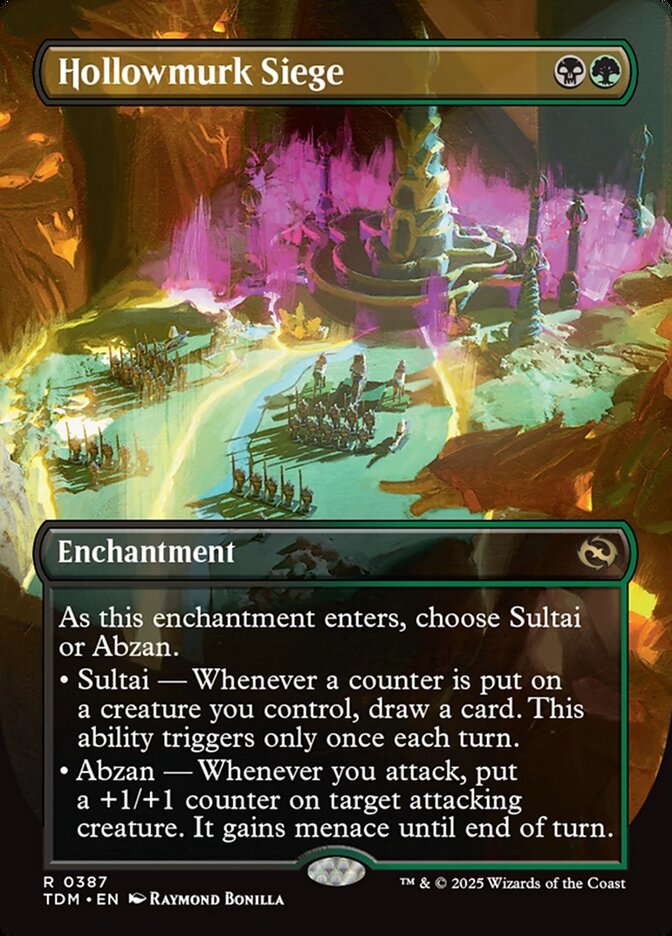 Hollowmurk Siege 387 (Tarkir: Dragonstorm)  - Borderless
