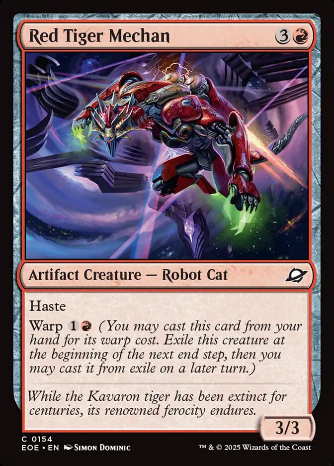 Red Tiger Mechan 154/276 (Edge of Eternities) 