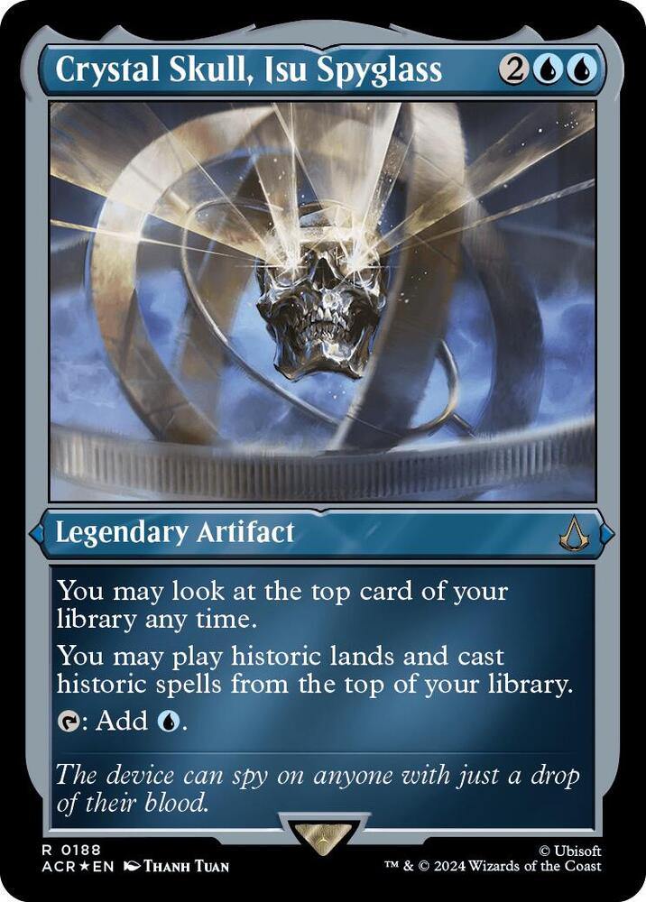 Crystal Skull, Isu Spyglass 188 (Universes Beyond: Assassin's Creed)  - Etched Foil