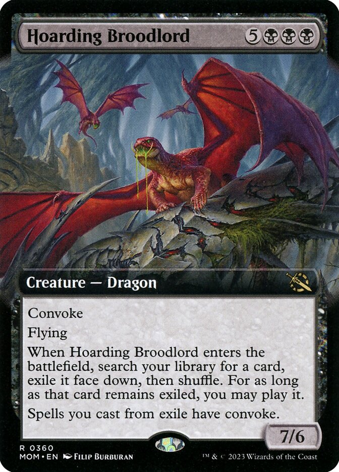 Hoarding Broodlord 360/291 (March of the Machine)  - Extended Art