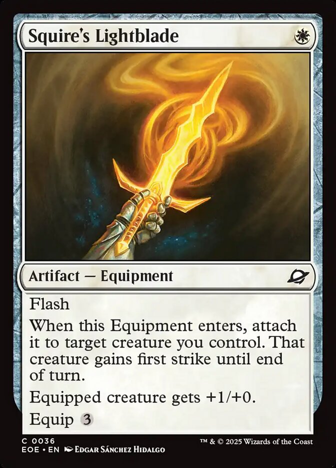 Squire's Lightblade 36/276 (Edge of Eternities)  - Foil