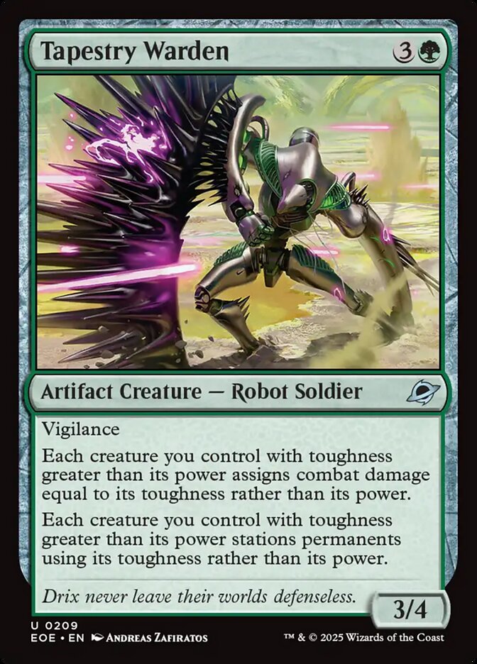 Tapestry Warden 209/276 (Edge of Eternities)  - Foil
