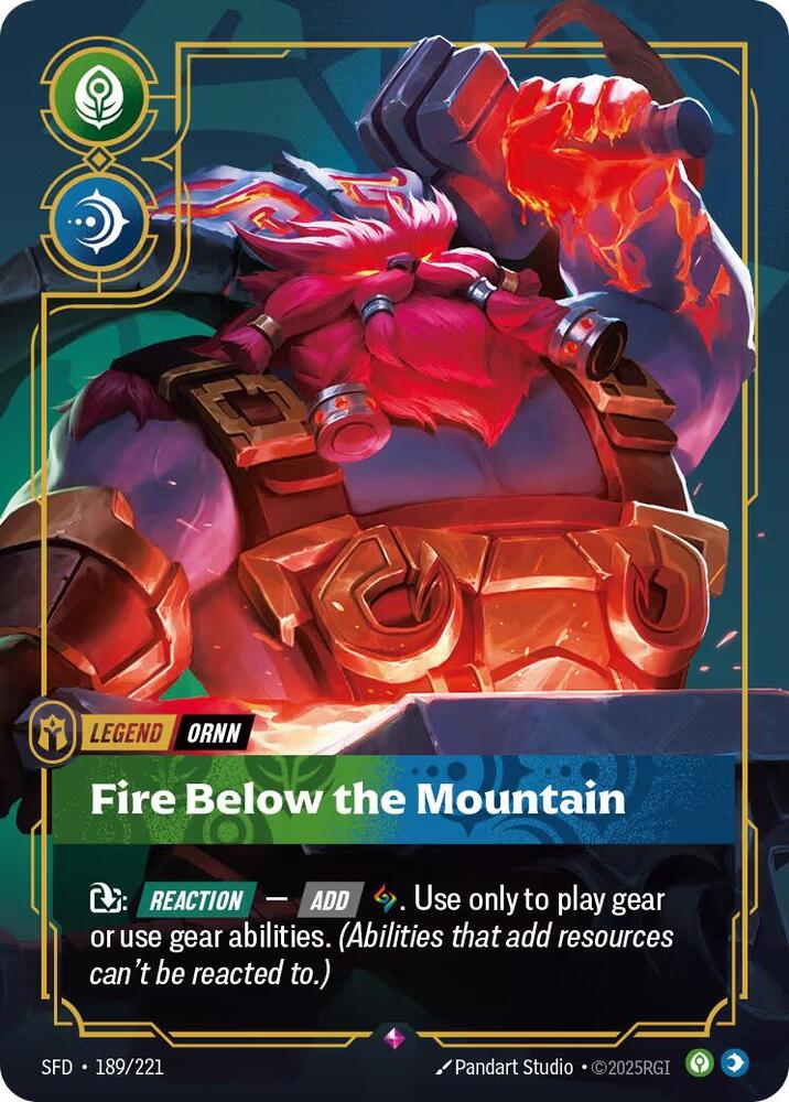 Ornn Fire Below the Mountain (Spiritforged)  - Foil