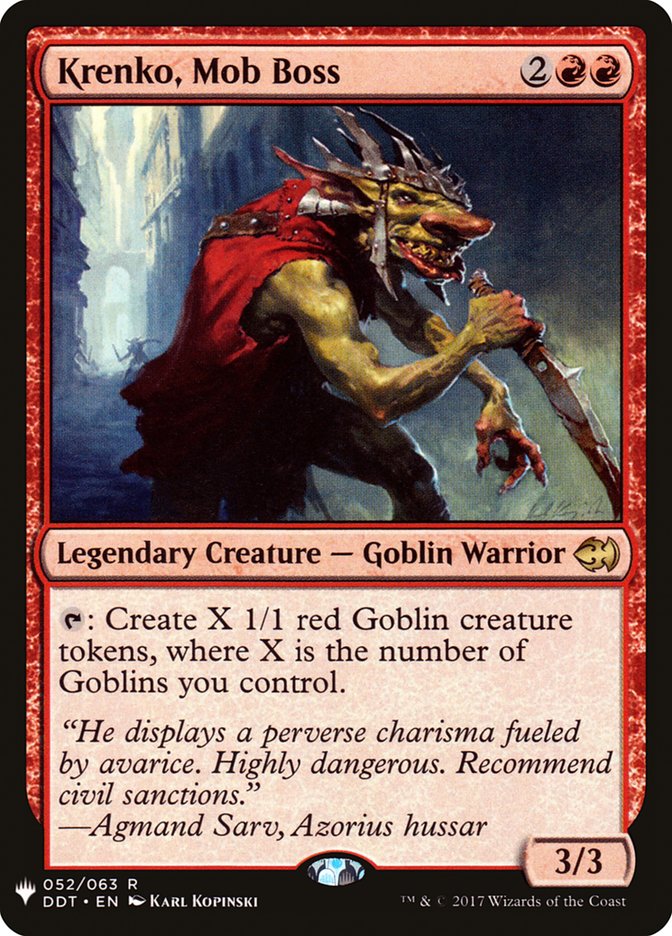 Krenko, Mob Boss DDT-52/5075 (The List Reprints) 