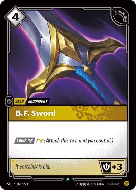 B.F. Sword 161/221 (Spiritforged) 