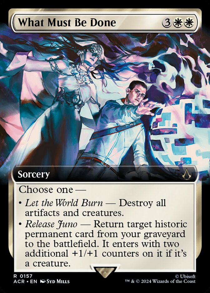 What Must Be Done 157/110 (Universes Beyond: Assassin's Creed)  - Extended Art Foil