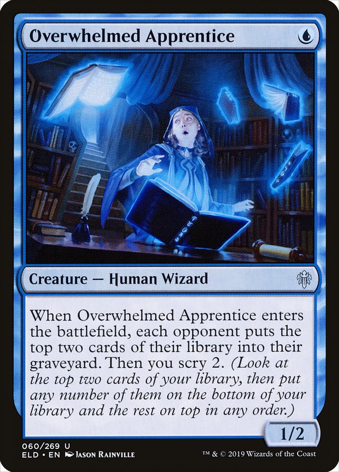 Overwhelmed Apprentice 60/269 (Throne of Eldraine) 