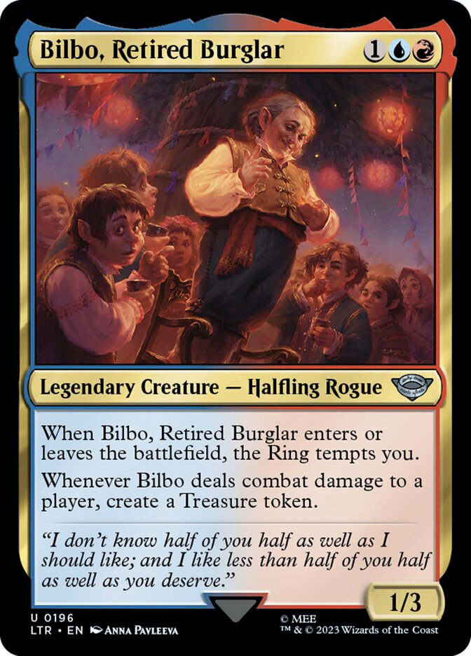 Bilbo, Retired Burglar 196/281 (Universes Beyond: The Lord of the Rings: Tales of Middle-earth) 