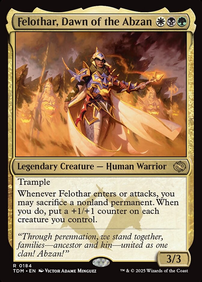Felothar, Dawn of the Abzan 184 (Tarkir: Dragonstorm)  - Foil