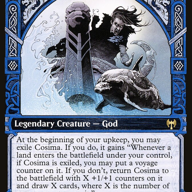 Cosima, God of the Voyage // The Omenkeel 303 (Kaldheim)  - Showcase