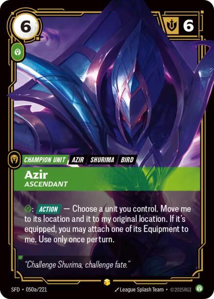 Azir Ascendant Alternate Art (Spiritforged)  - Foil