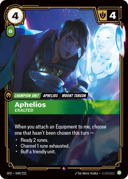 Aphelios Exalted (Spiritforged)  - Foil