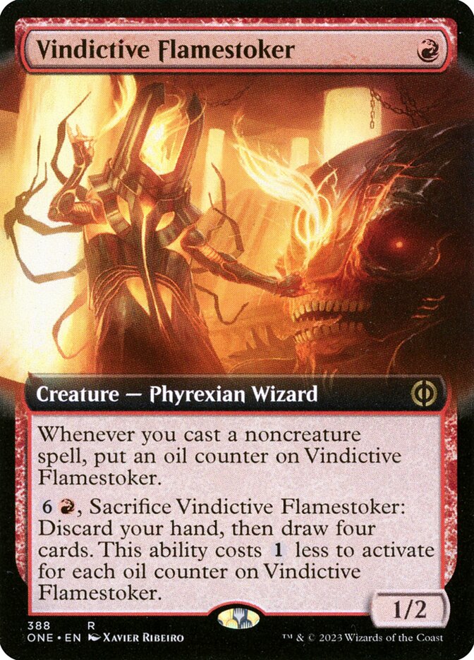 Vindictive Flamestoker 388/271 (Phyrexia: All Will Be One)  - Extended Art