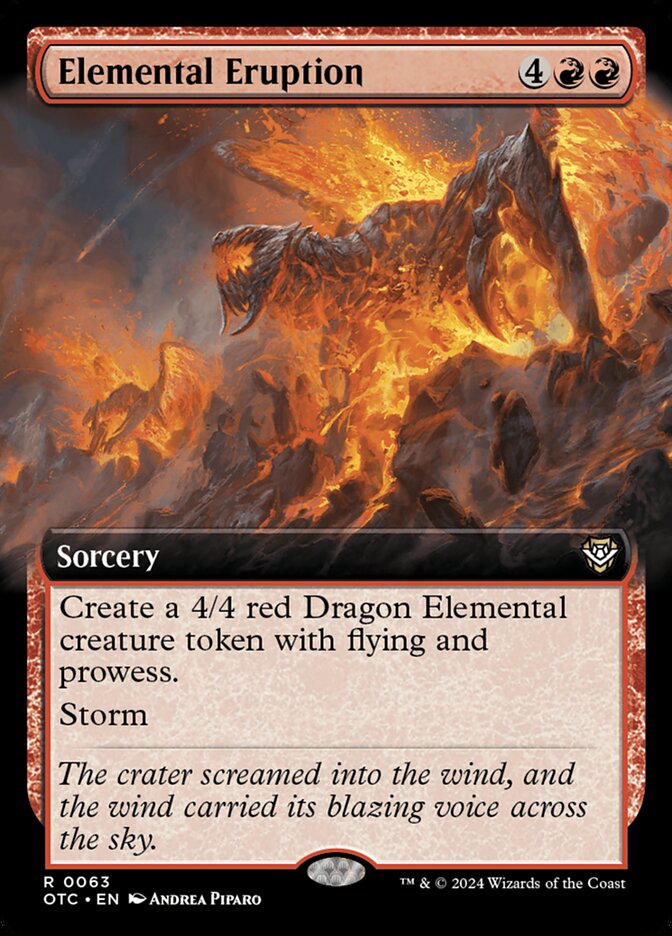 Elemental Eruption 63/342 (Commander: Outlaws of Thunder Junction)  - Extended Art