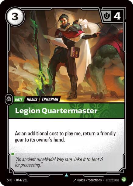 Legion Quartermaster 44/221 (Spiritforged)  - Foil
