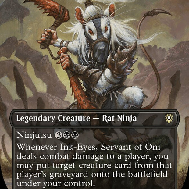 Ink-Eyes, Servant of Oni 77/40 (Commander: Bloomburrow)  - Borderless