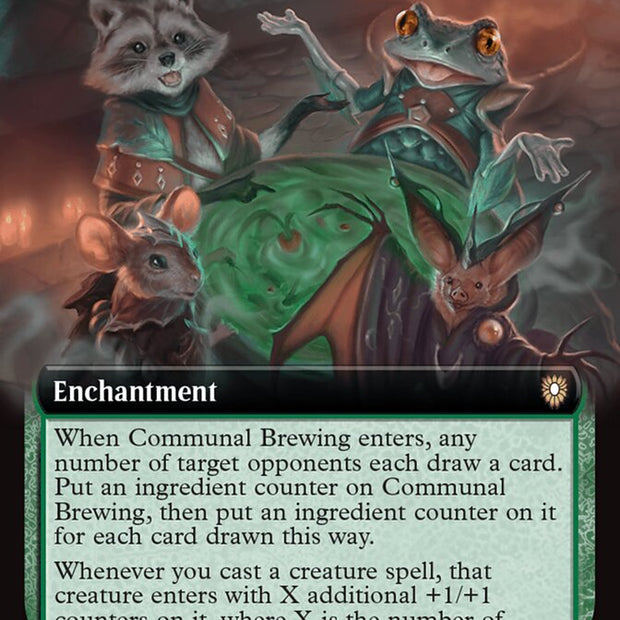 Communal Brewing 63/40 (Commander: Bloomburrow)  - Extended Art