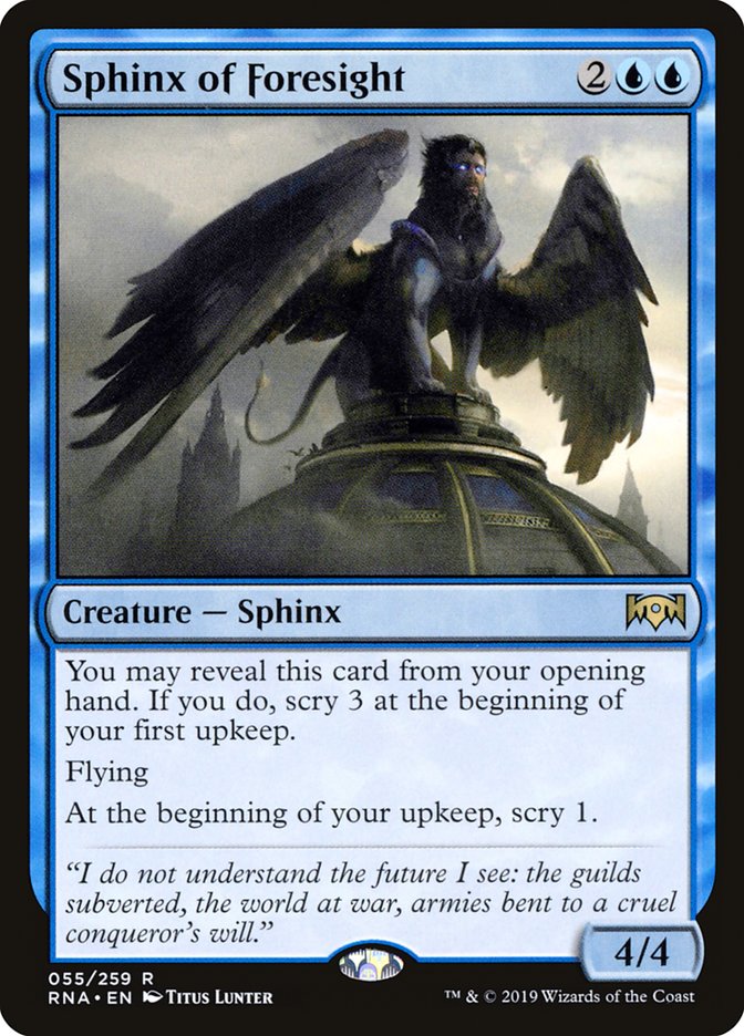 Sphinx of Foresight 55/259 (Ravnica Allegiance) 
