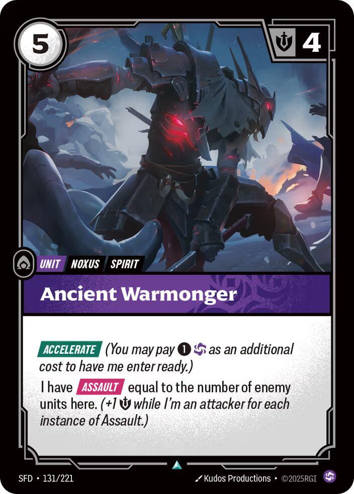 Ancient Warmonger (Spiritforged)  - Foil