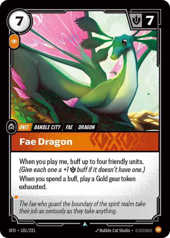 Fae Dragon 101/221 (Spiritforged)  - Foil