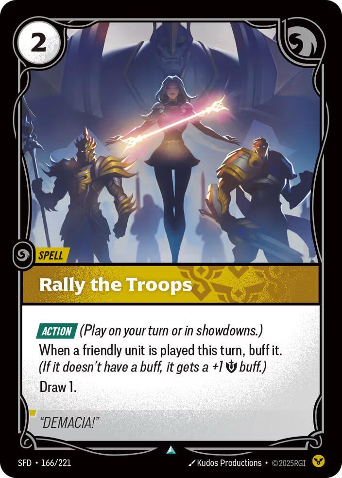 Rally the Troops 166/221 (Spiritforged)  - Foil