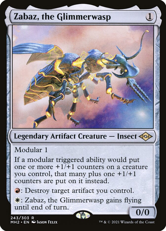 Zabaz, the Glimmerwasp 243/303 (Modern Horizons 2) 