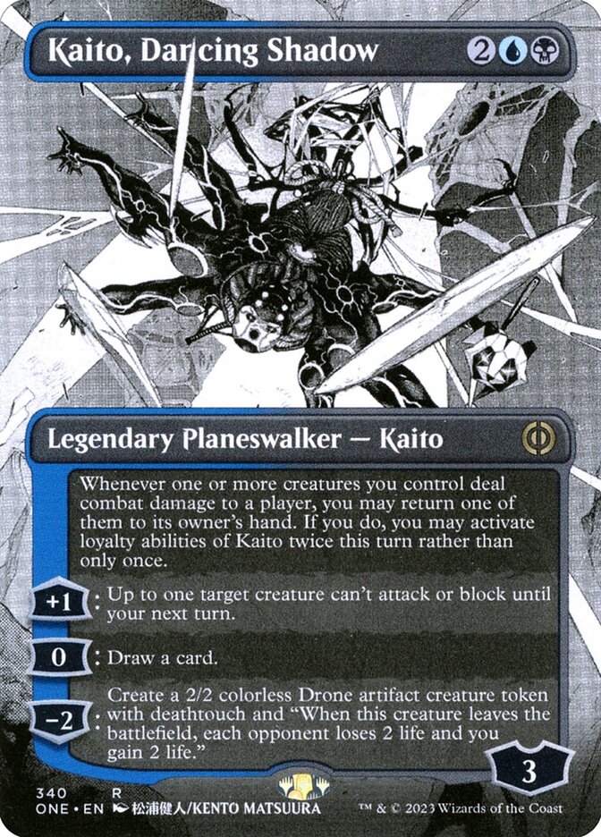 Kaito Dancing Shadow Borderless 340 (Phyrexia: All Will Be One)  - Borderless