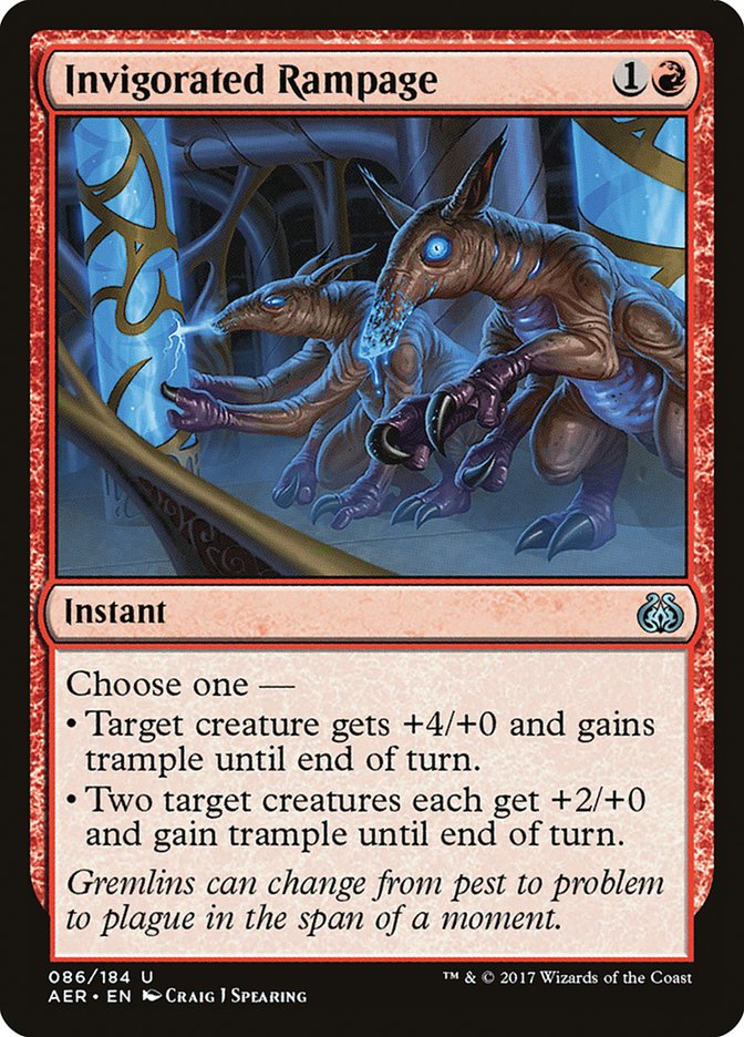 Invigorated Rampage 86/184 (Aether Revolt) 
