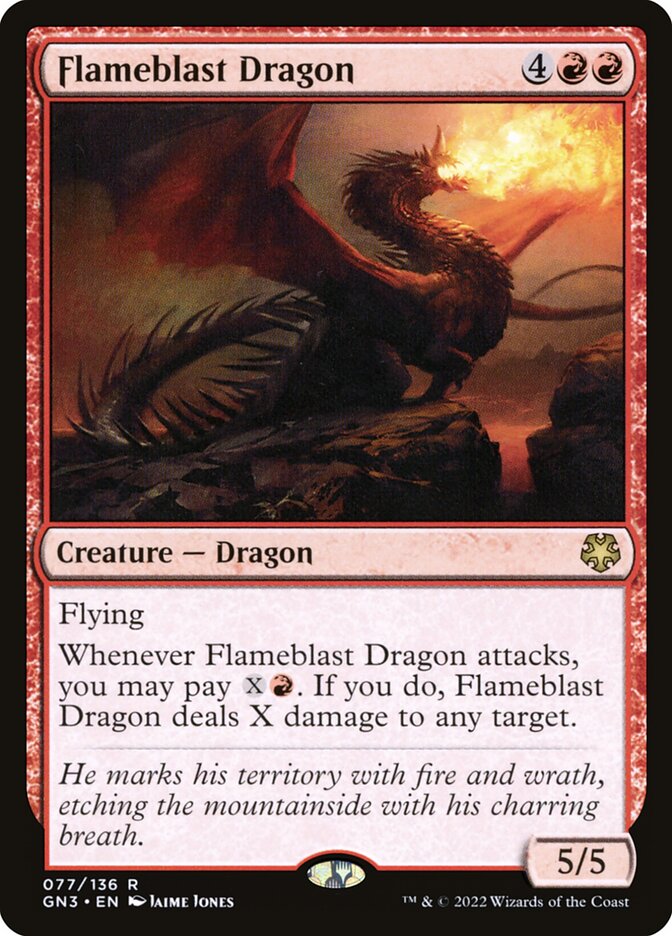 Flameblast Dragon 77/135 (Magic Game Night: Free-For-All) 