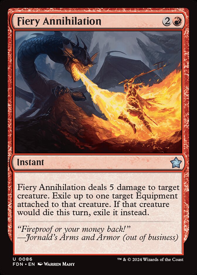 Fiery Annihilation 86/291 (Foundations) 