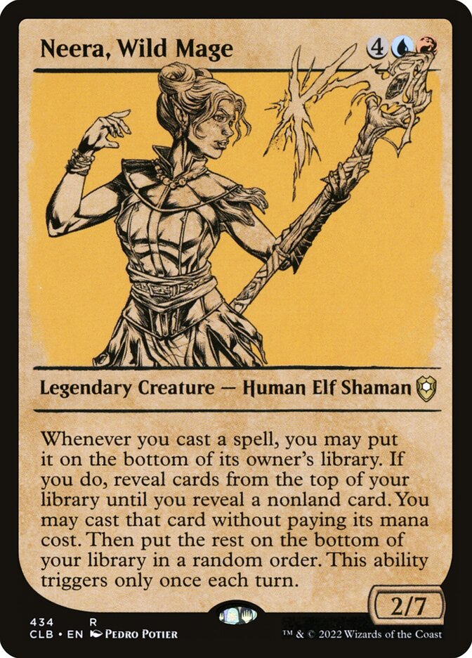 Neera, Wild Mage 434 (Commander Legends: Battle for Baldur's Gate)  - Foil