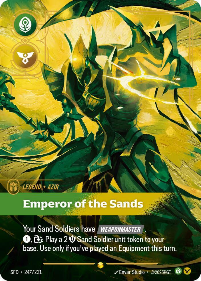 Azir Emperor of the Sands Overnumbered (Spiritforged)  - Foil