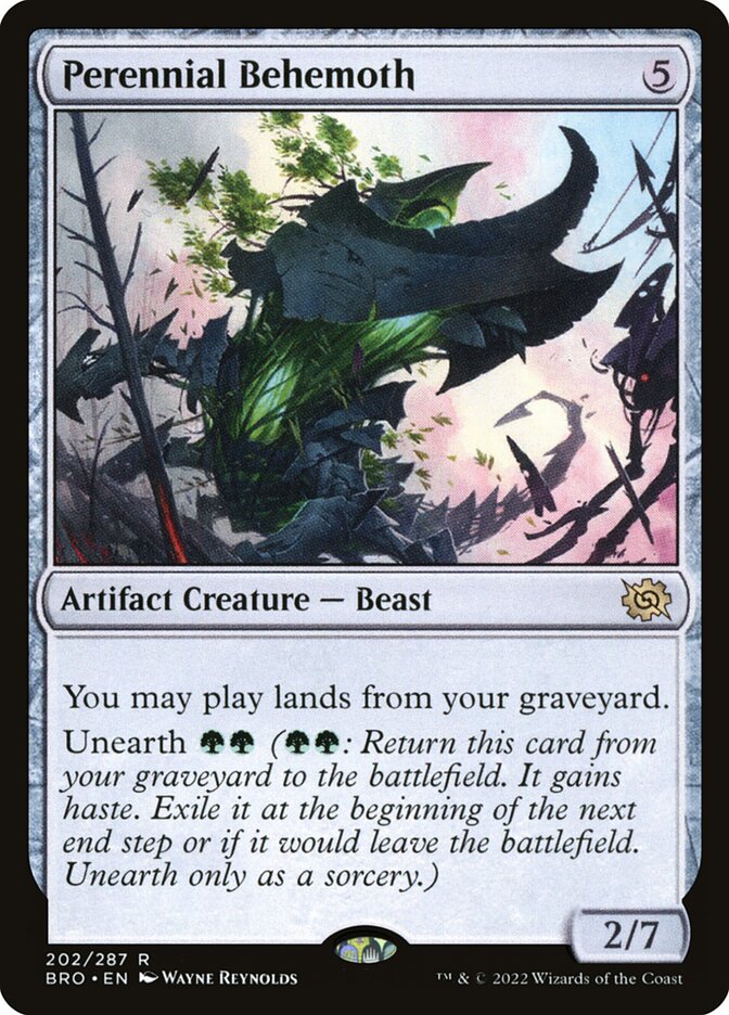 Perennial Behemoth 202 (The Brothers' War)  - Foil