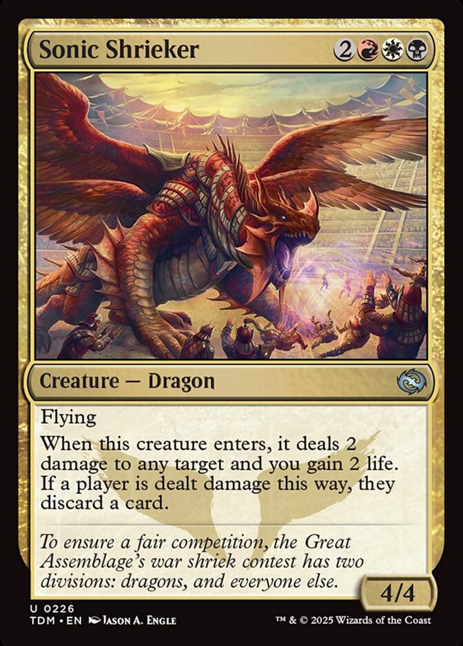 Sonic Shrieker 226 (Tarkir: Dragonstorm)  - Foil