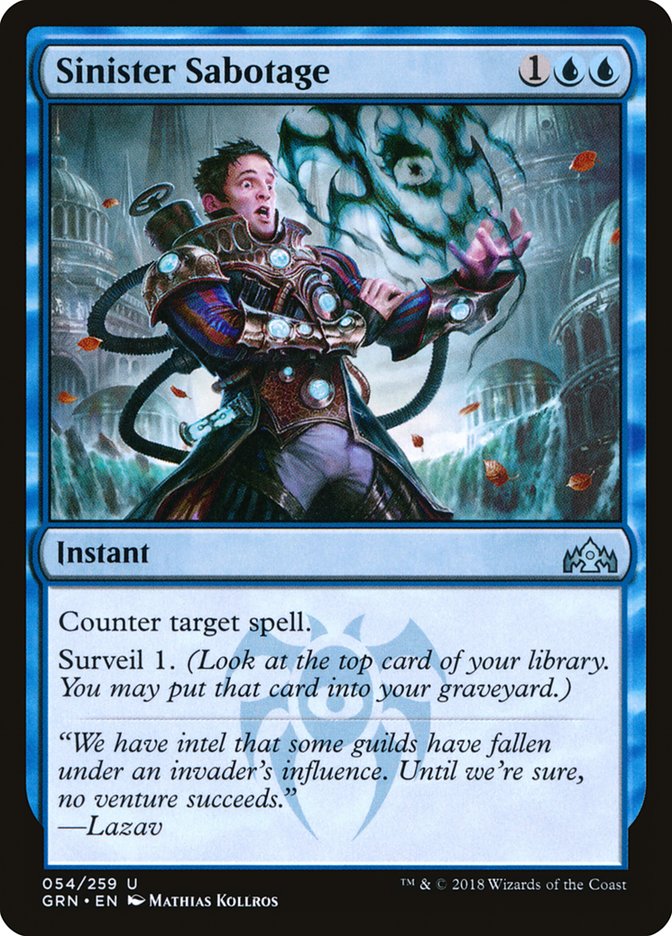 Sinister Sabotage 54/259 (Guilds of Ravnica) 