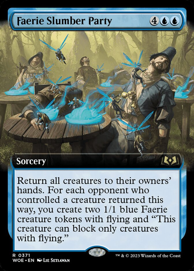 Faerie Slumber Party 371/276 (Wilds of Eldraine)  - Extended Art