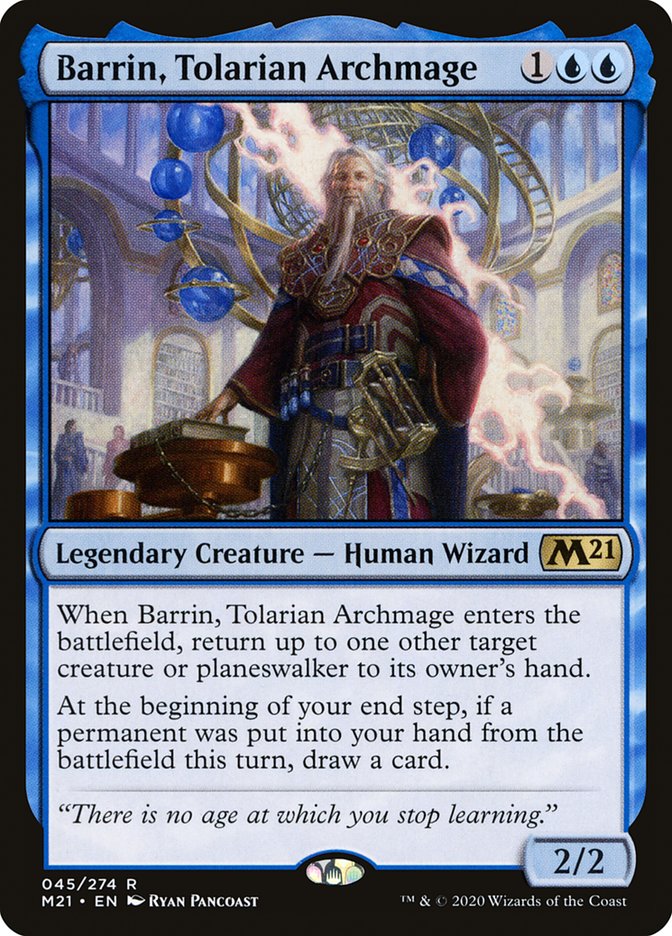 Barrin, Tolarian Archmage 45/274 (Core Set 2021)  - Foil