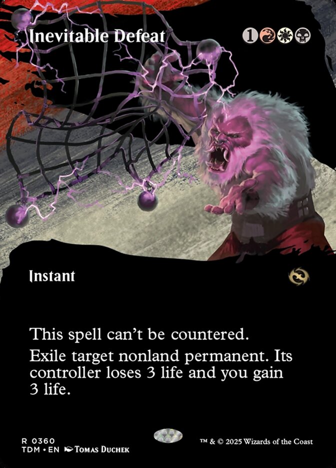 Inevitable Defeat 360 (Tarkir: Dragonstorm)  - Foil