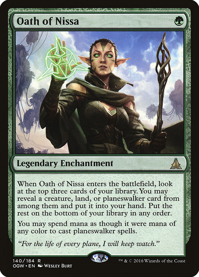 Oath of Nissa 140 (Oath of the Gatewatch)  - Foil