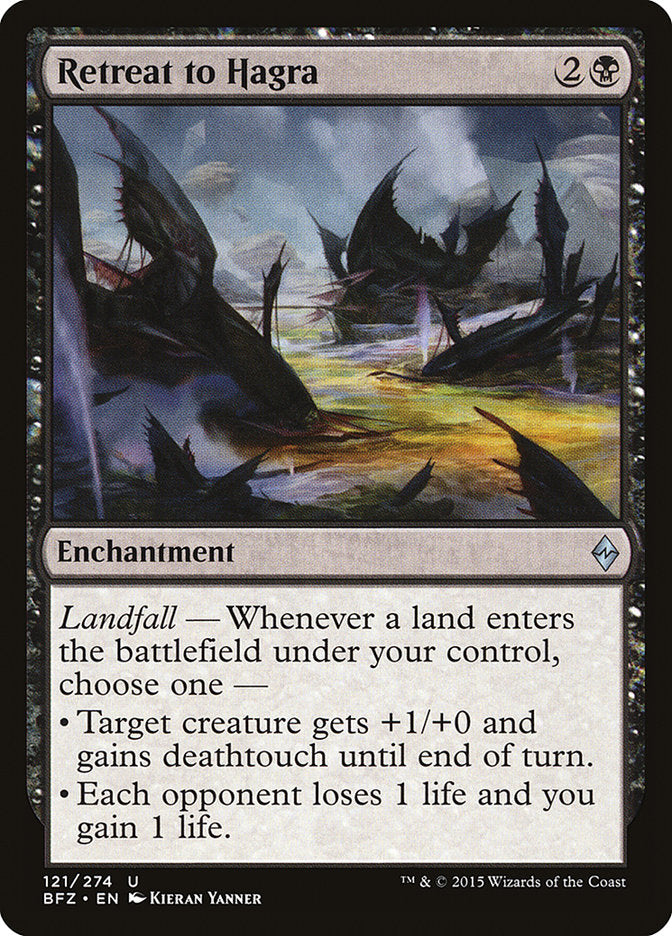 Retreat to Hagra 121/274 (Battle for Zendikar) 